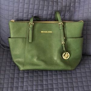 Michael Kors Bags - Green and Gold Michael Kors Purse Michael Kors Bags - Green and Gold Michael Kors Purse